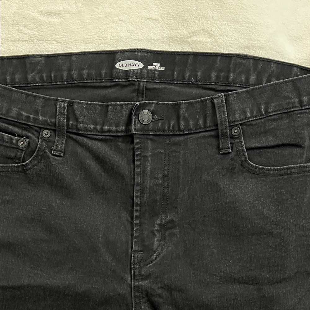Old Navy Men's Dark built in flex Slim Jeans 38x30